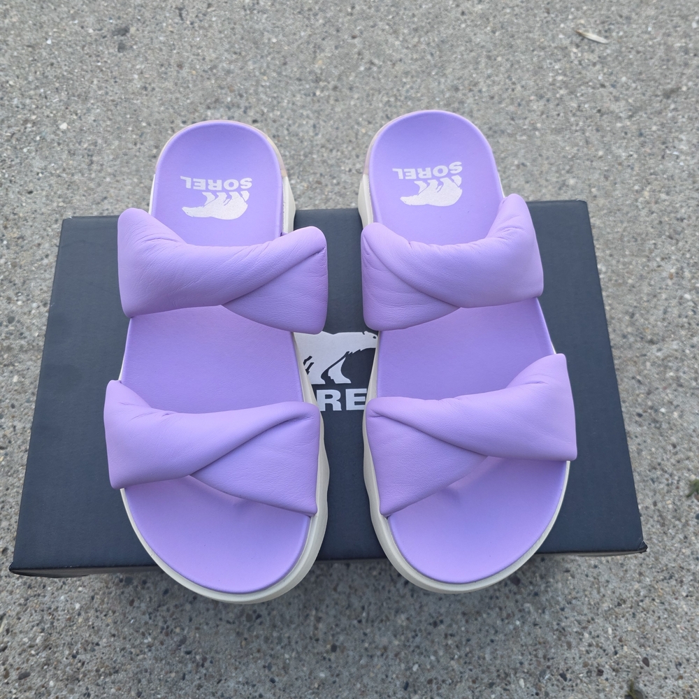 Sorel Women's Purple Slide Size 8 Sandals - Picture 3 of 8